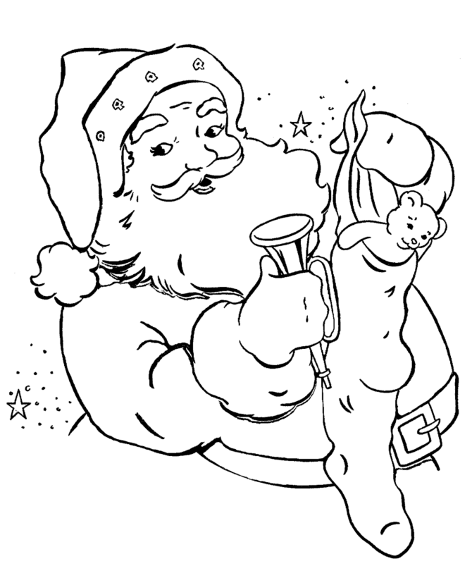Christmas Stocking Coloring Pages Stocking Santa Printable 2020 314 Coloring4free