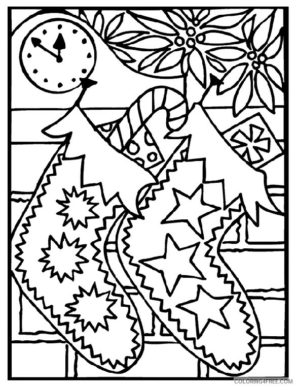 Christmas Stocking Coloring Pages for Preschool Printable 2020 289 Coloring4free