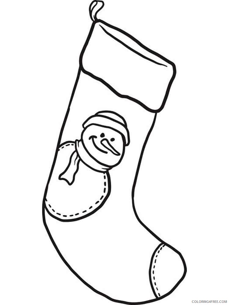 Christmas Stocking Coloring Pages stocking 12 Printable 2020 303 Coloring4free