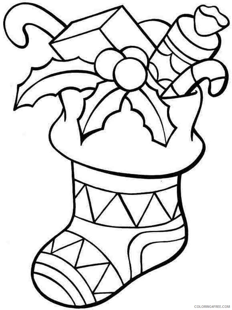 Christmas Stocking Coloring Pages stocking 13 Printable 2020 304 Coloring4free