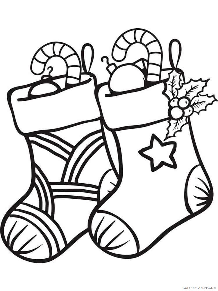 Christmas Stocking Coloring Pages stocking 9 Printable 2020 313 Coloring4free