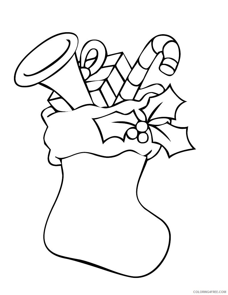 Christmas Toys Coloring Pages Toys Christmas Stocking Printable 2020 322 Coloring4free