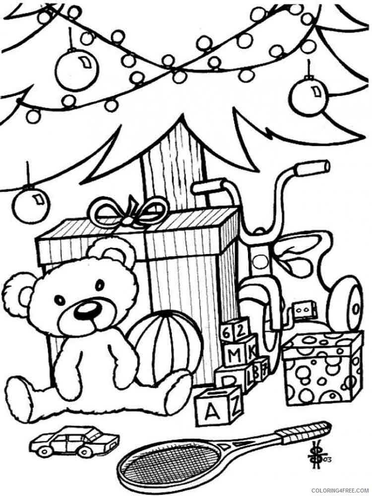 Christmas Toys Coloring Pages christmas toys 12 Printable 2020 316 Coloring4free