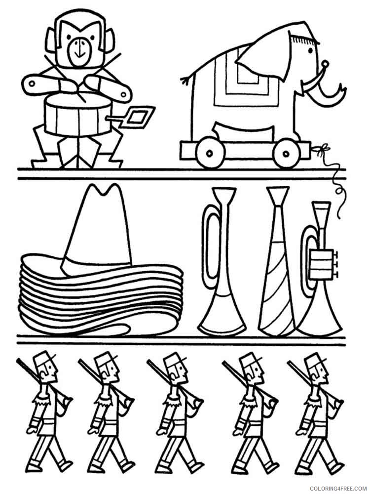 Christmas Toys Coloring Pages christmas toys 13 Printable 2020 317 Coloring4free