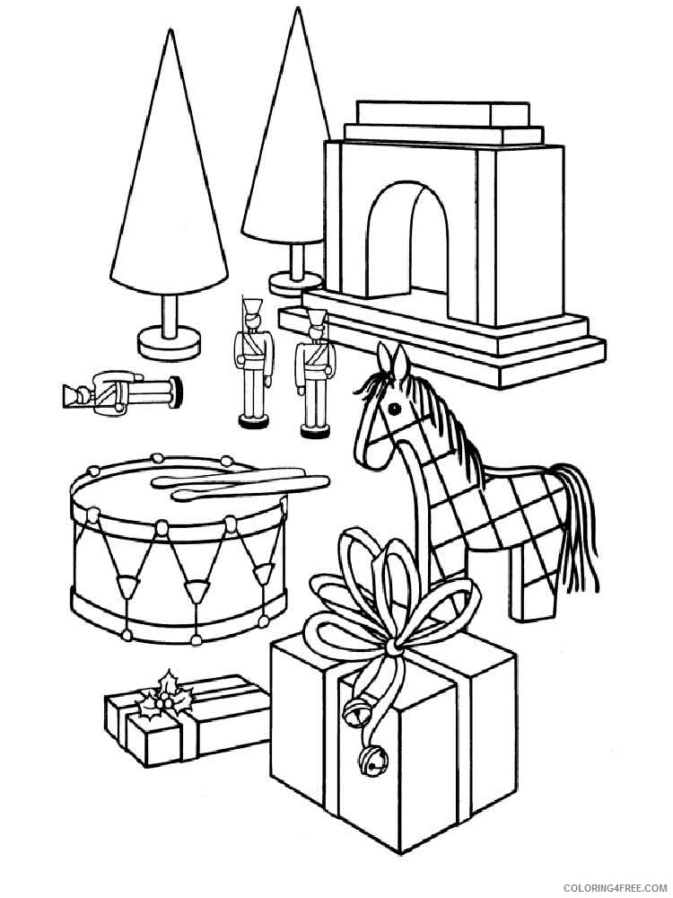 Christmas Toys Coloring Pages christmas toys 3 Printable 2020 320 Coloring4free