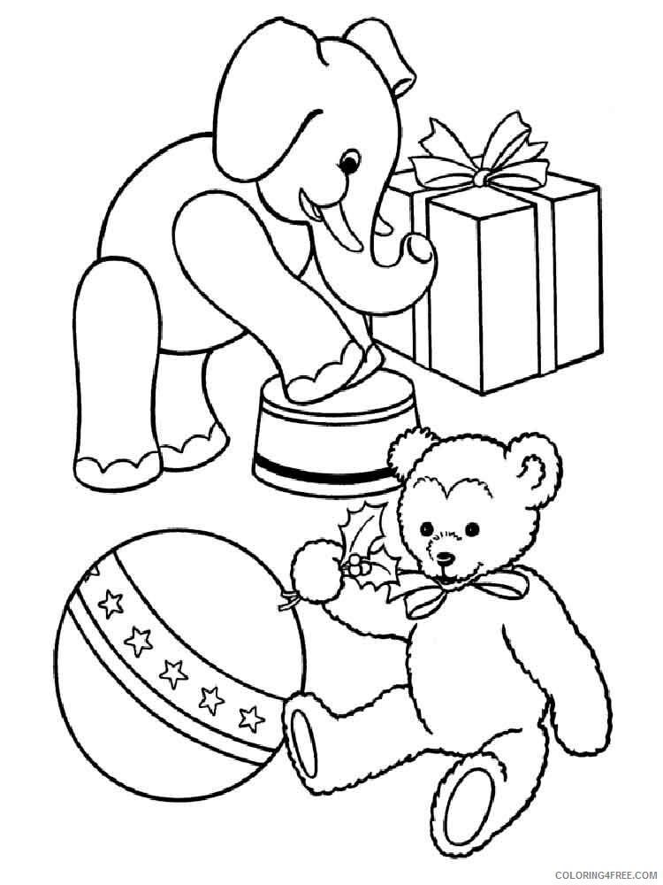 Christmas Toys Coloring Pages christmas toys 5 Printable 2020 321 Coloring4free