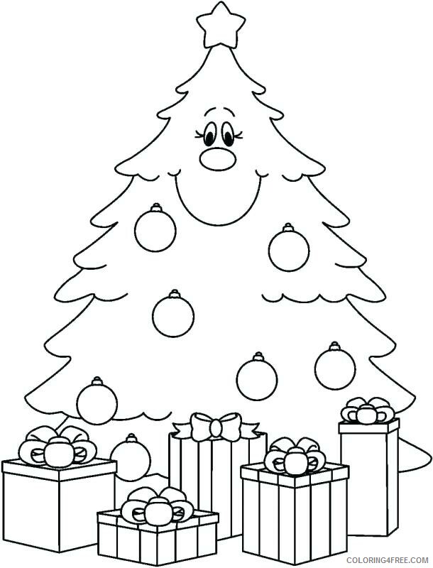 Christmas Tree Coloring Pages Christmas Tree for Preschoolers Printable 2020 345 Coloring4free