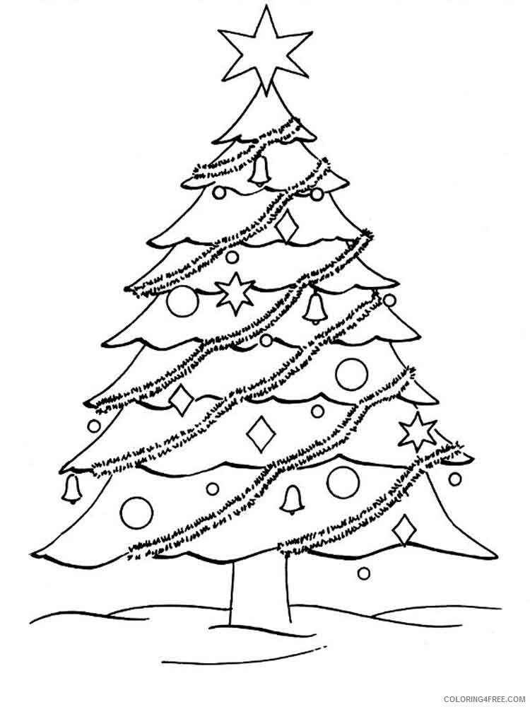 Christmas Tree Coloring Pages christmas tree 14 Printable 2020 337 Coloring4free