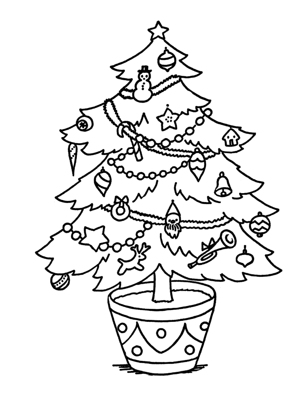 Christmas Tree Coloring Pages christmas tree 3 Printable 2020 327 Coloring4free