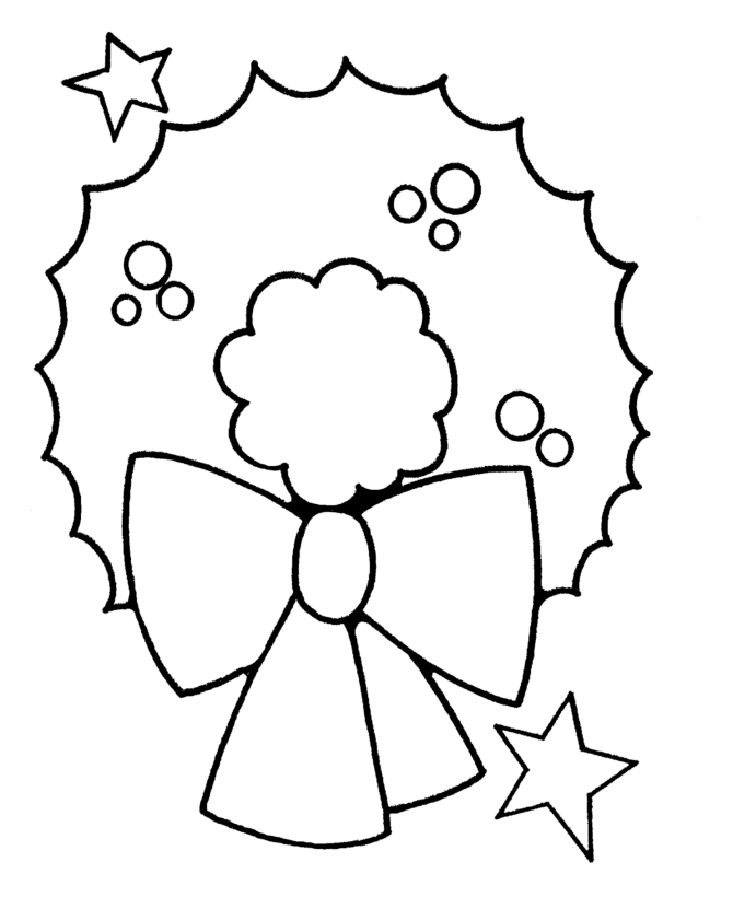 Christmas Wreath Coloring Pages for Preschoolers Printable 2020 361 Coloring4free