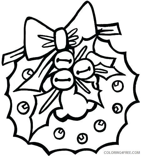 Christmas Wreath Coloring Pages for Preschoolers Printable 2020 363 Coloring4free