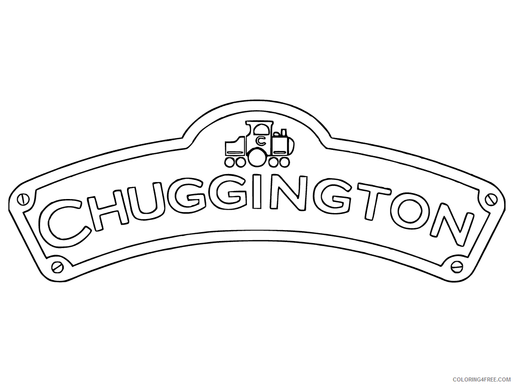 Chuggington Coloring Pages TV Film Chuggington Logo Printable 2020 02199 Coloring4free