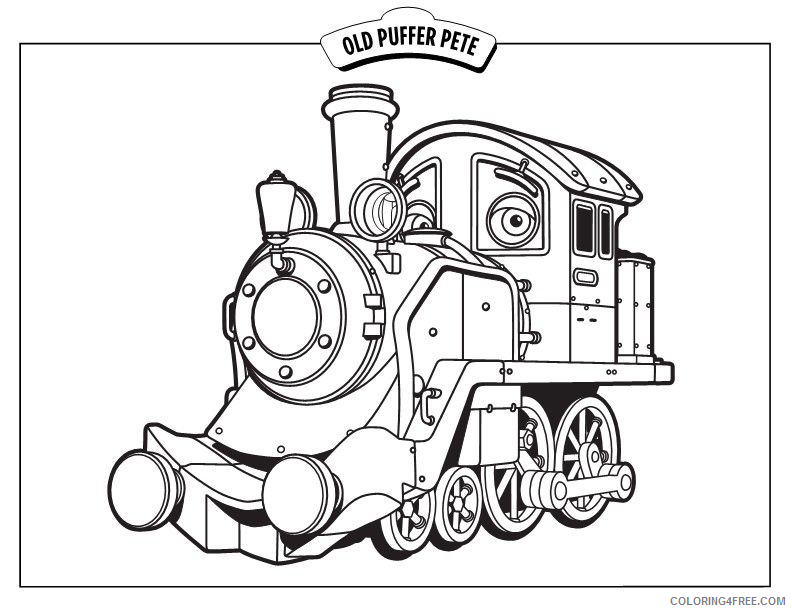 Chuggington Coloring Pages TV Film Chuggington Old Puffer Pete 2020 02201 Coloring4free