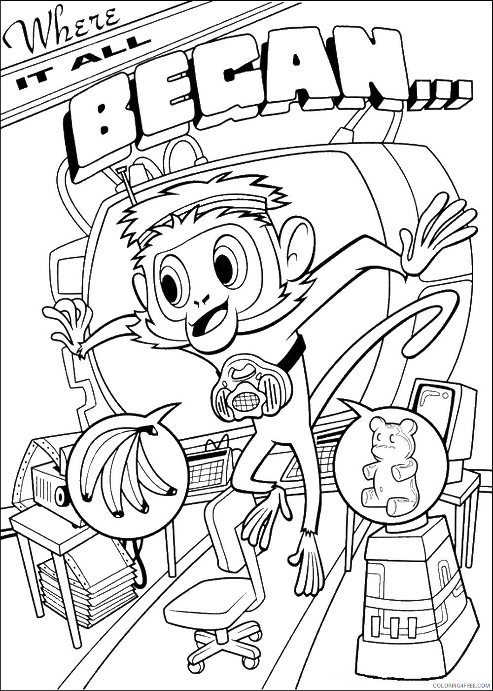 Cloudy with a Chance of Meatballs Coloring Pages TV Film Printable 2020 02209 Coloring4free