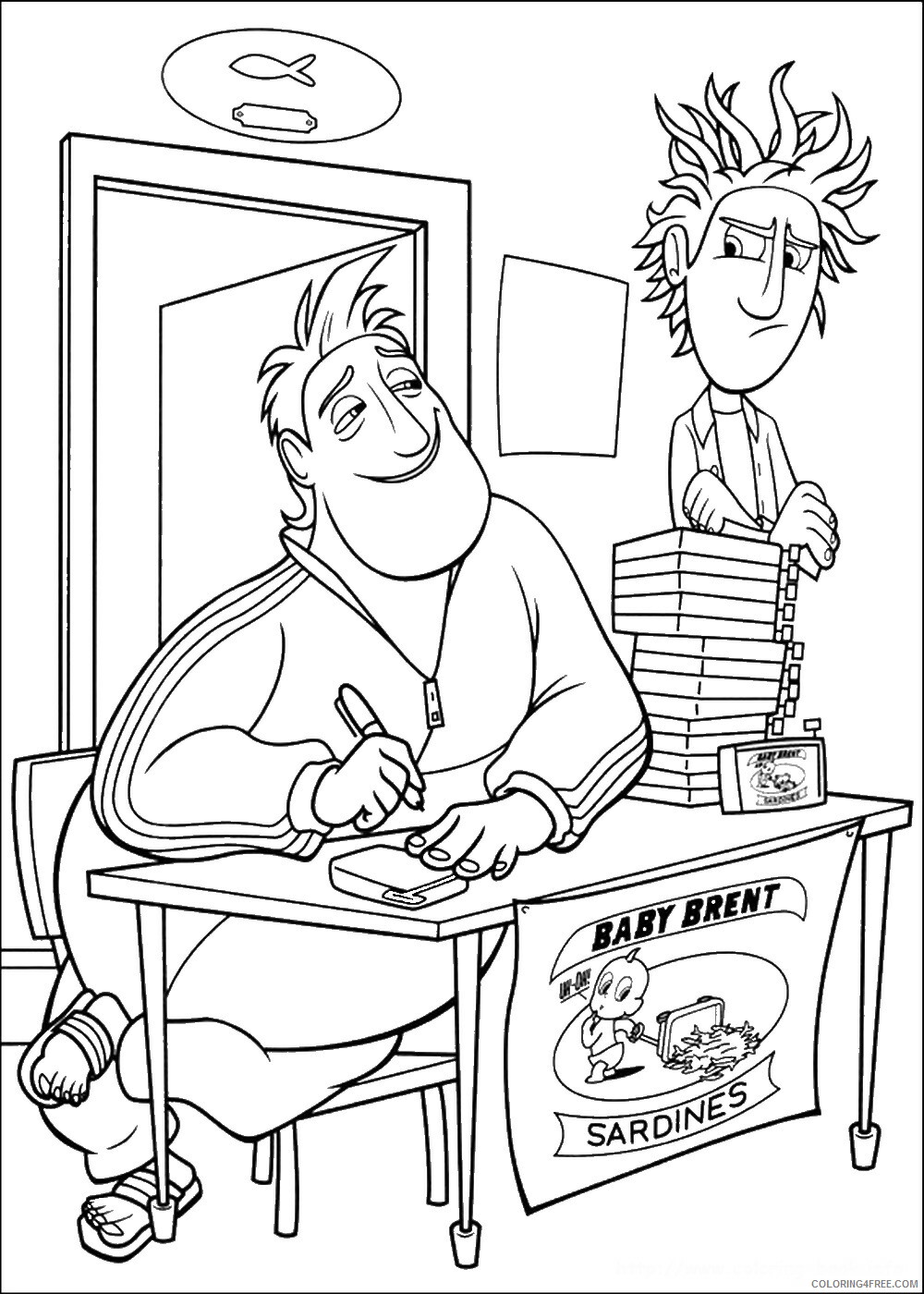Cloudy with a Chance of Meatballs Coloring Pages TV Film Printable 2020 02210 Coloring4free