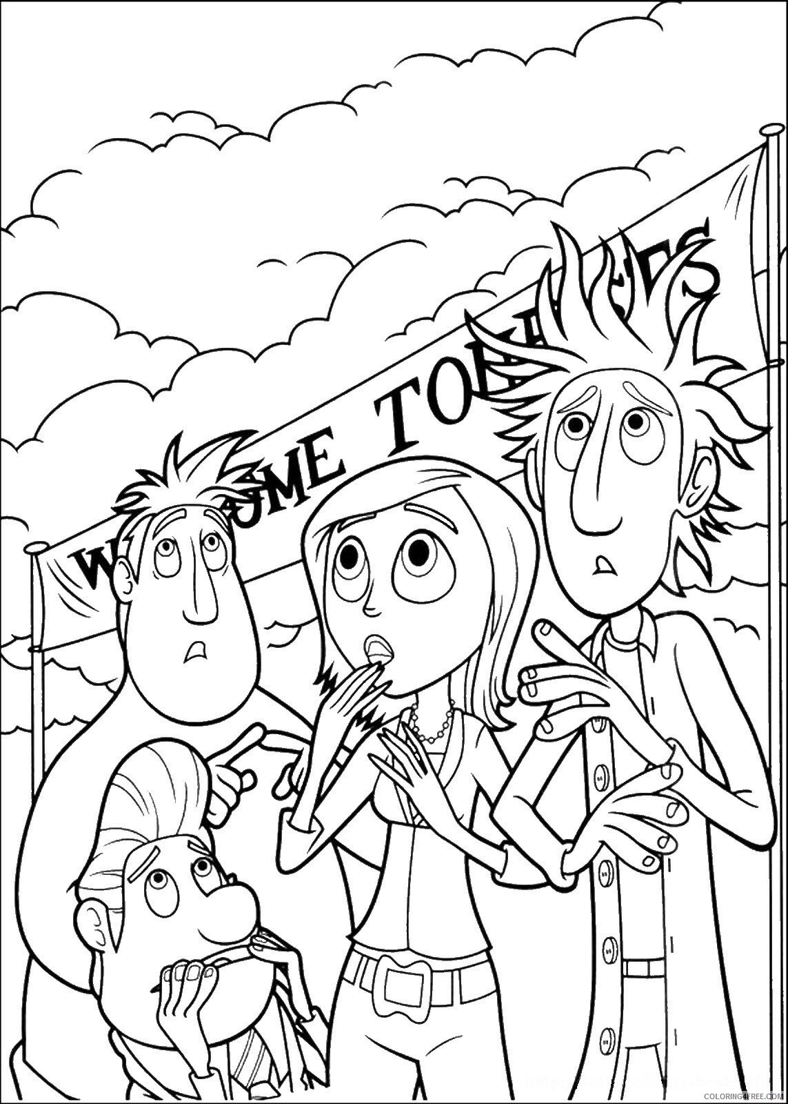 Cloudy with a Chance of Meatballs Coloring Pages TV Film Printable 2020 02213 Coloring4free