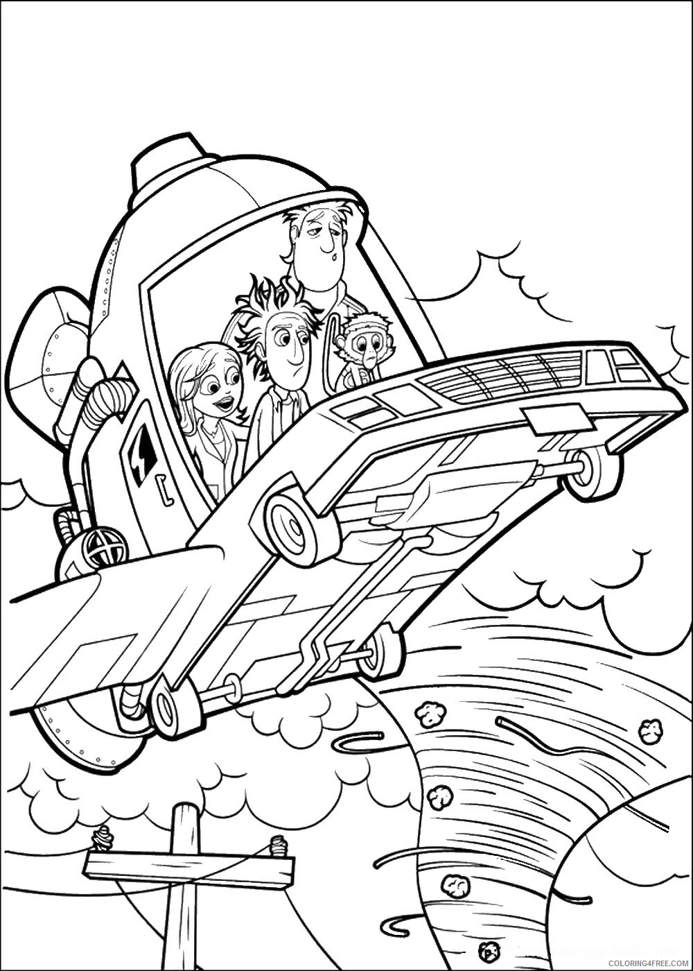 Cloudy with a Chance of Meatballs Coloring Pages TV Film Printable 2020 02214 Coloring4free
