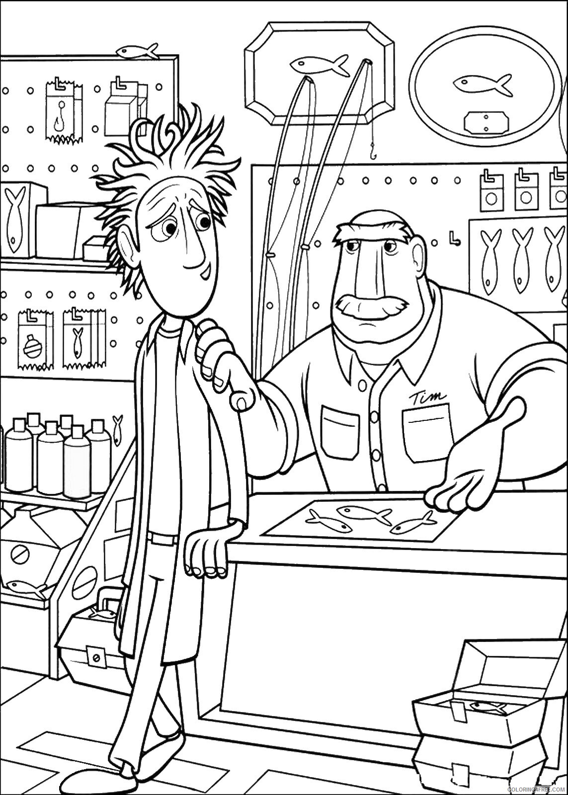 Cloudy with a Chance of Meatballs Coloring Pages TV Film Printable 2020 02215 Coloring4free