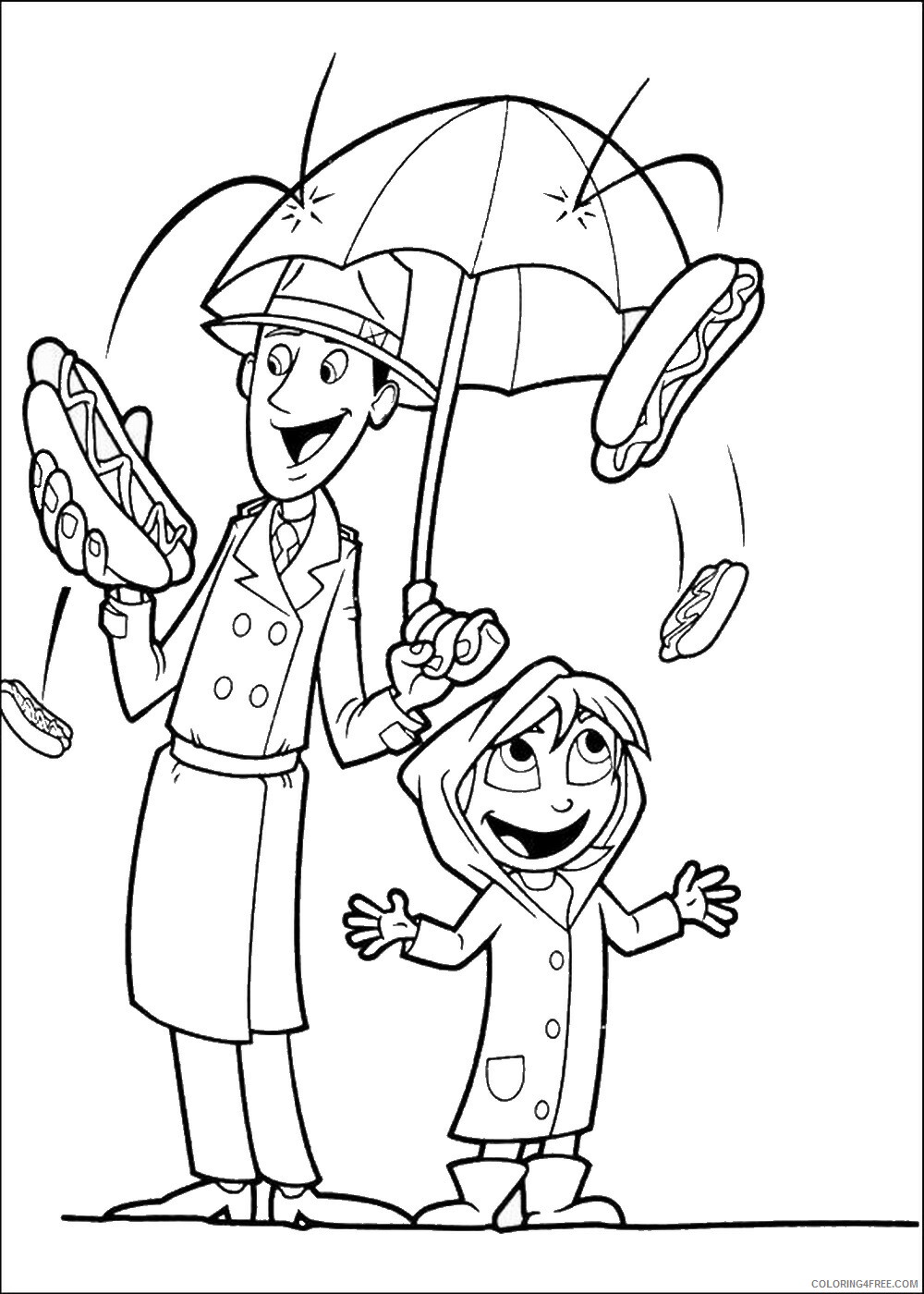 Cloudy with a Chance of Meatballs Coloring Pages TV Film Printable 2020 02217 Coloring4free
