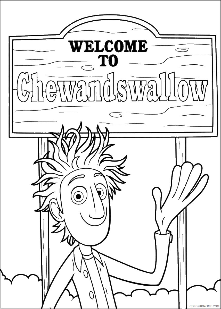 Cloudy with a Chance of Meatballs Coloring Pages TV Film Printable 2020 02219 Coloring4free