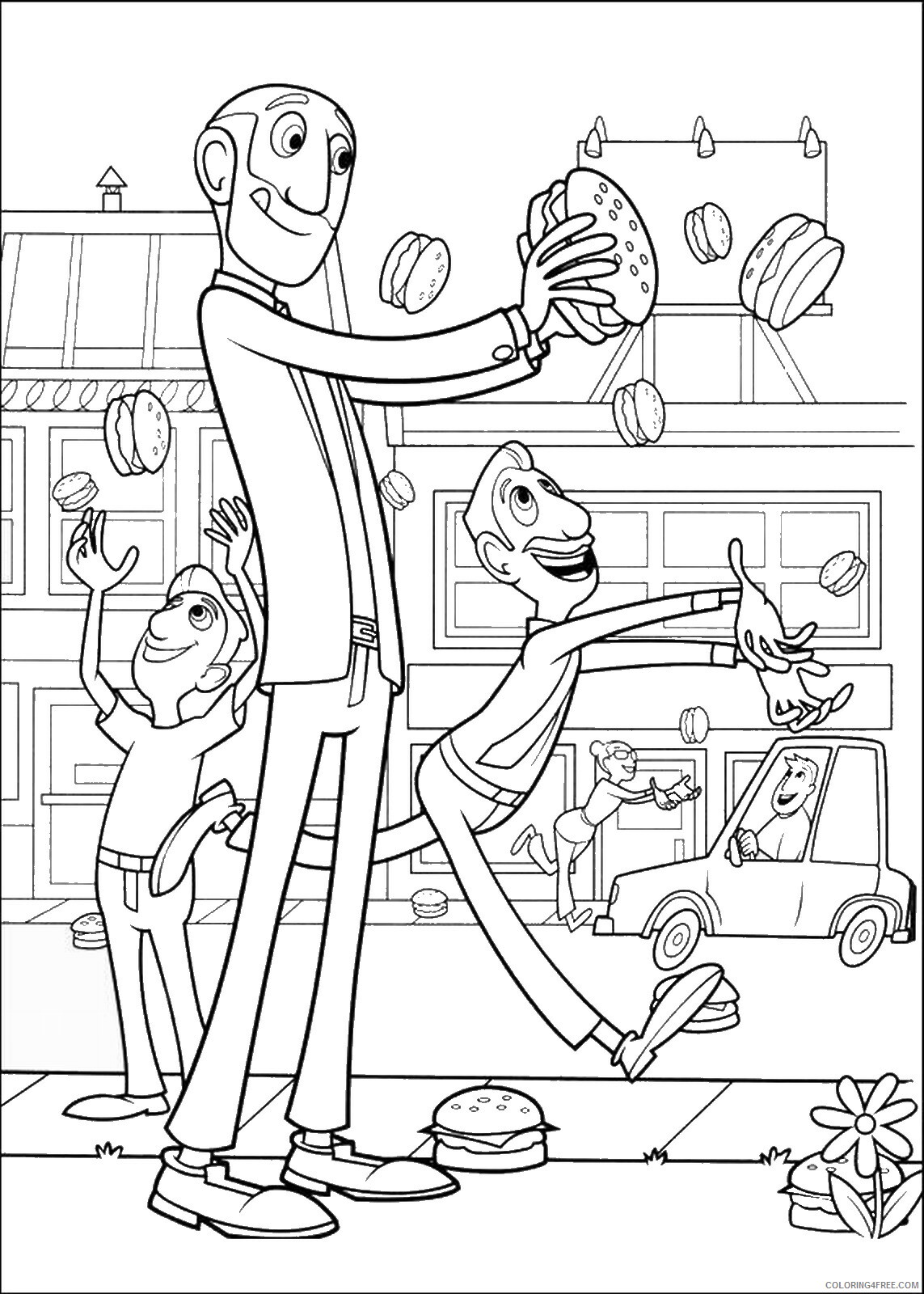 Cloudy with a Chance of Meatballs Coloring Pages TV Film Printable 2020 02223 Coloring4free