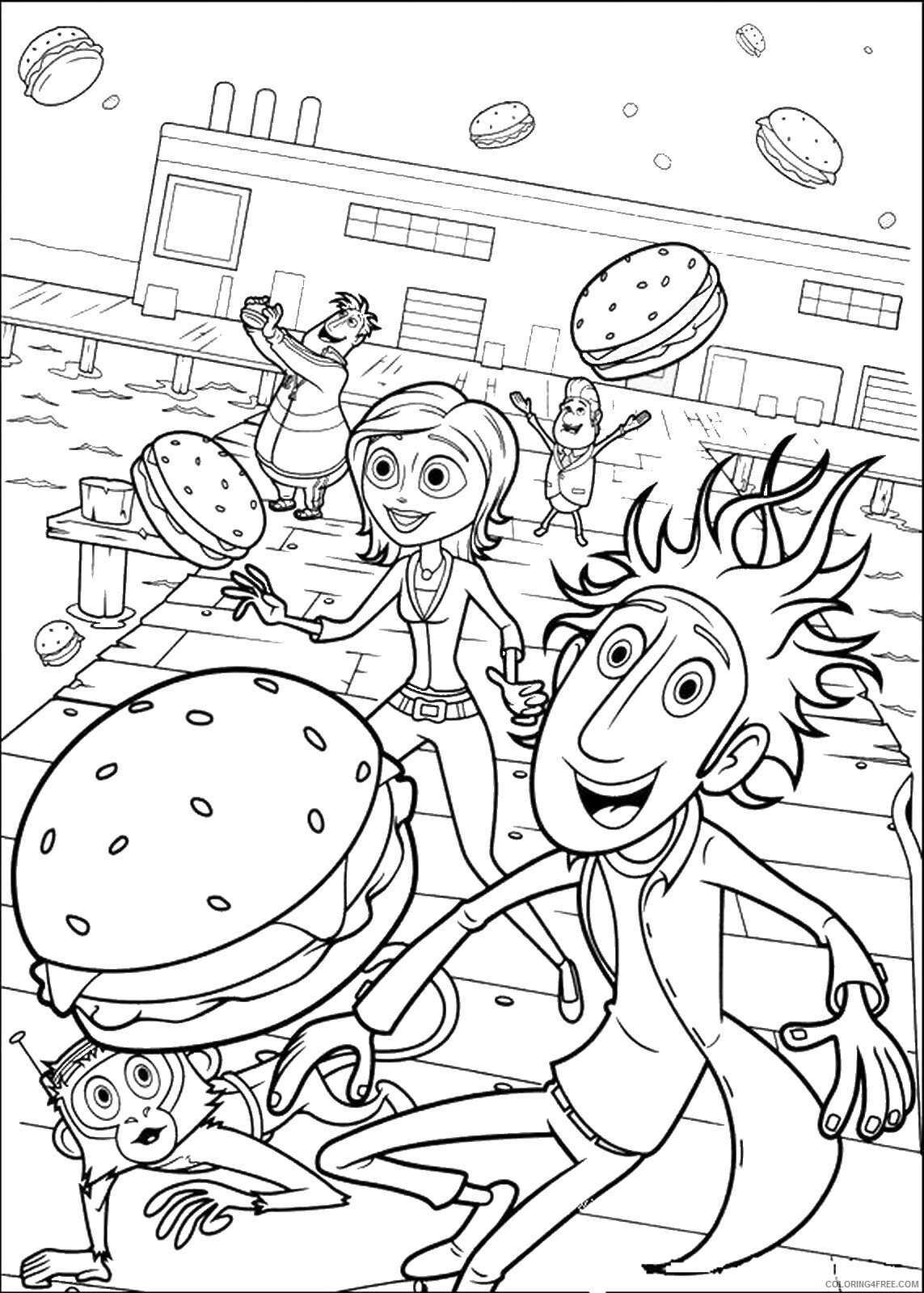 Cloudy with a Chance of Meatballs Coloring Pages TV Film Printable 2020 02226 Coloring4free