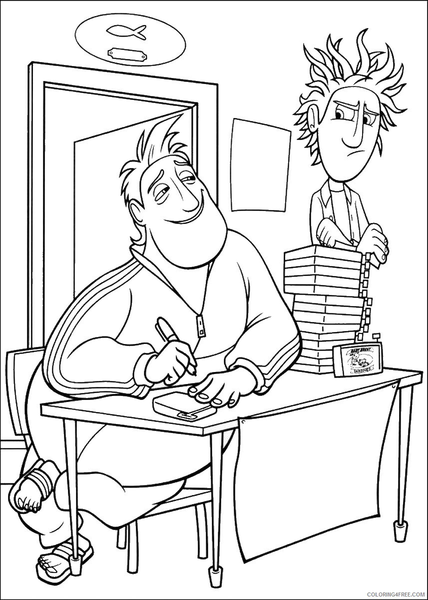 Cloudy with a Chance of Meatballs Coloring Pages TV Film Printable 2020 02235 Coloring4free