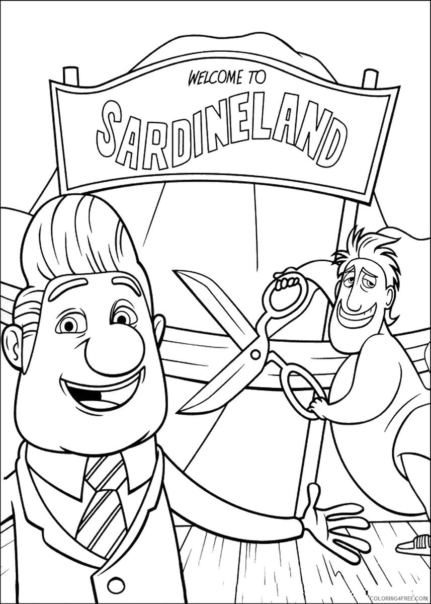 Cloudy with a Chance of Meatballs Coloring Pages TV Film Printable 2020 02236 Coloring4free