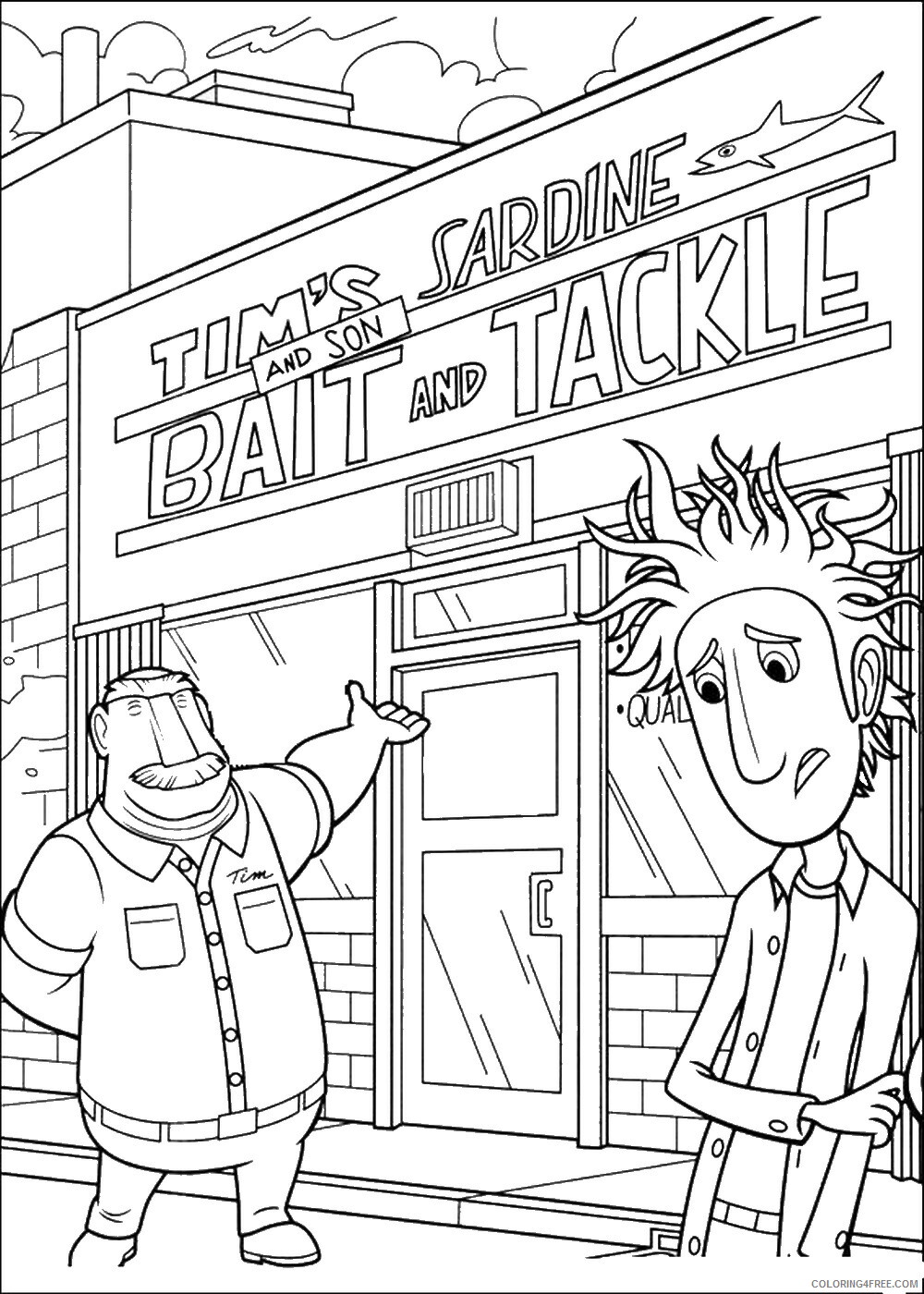 Cloudy with a Chance of Meatballs Coloring Pages TV Film Printable 2020 02237 Coloring4free