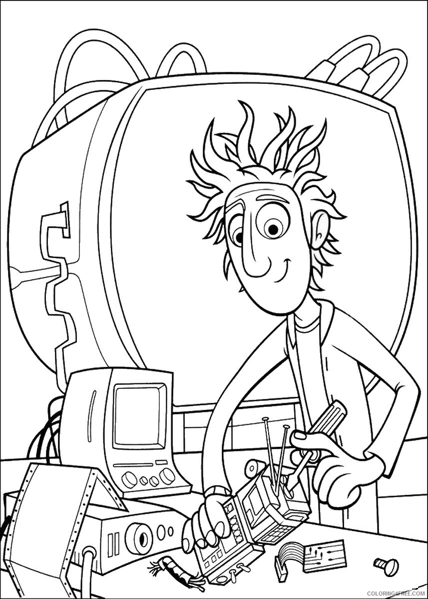 Cloudy with a Chance of Meatballs Coloring Pages TV Film Printable 2020 02238 Coloring4free