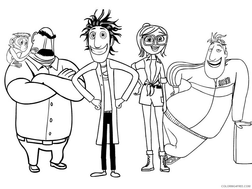 Cloudy with a Chance of Meatballs Coloring Pages TV Film Printable 2020 02240 Coloring4free