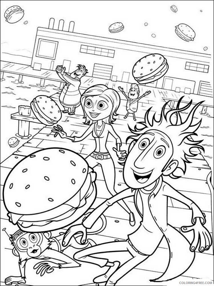 Cloudy with a Chance of Meatballs Coloring Pages TV Film Printable 2020 02245 Coloring4free