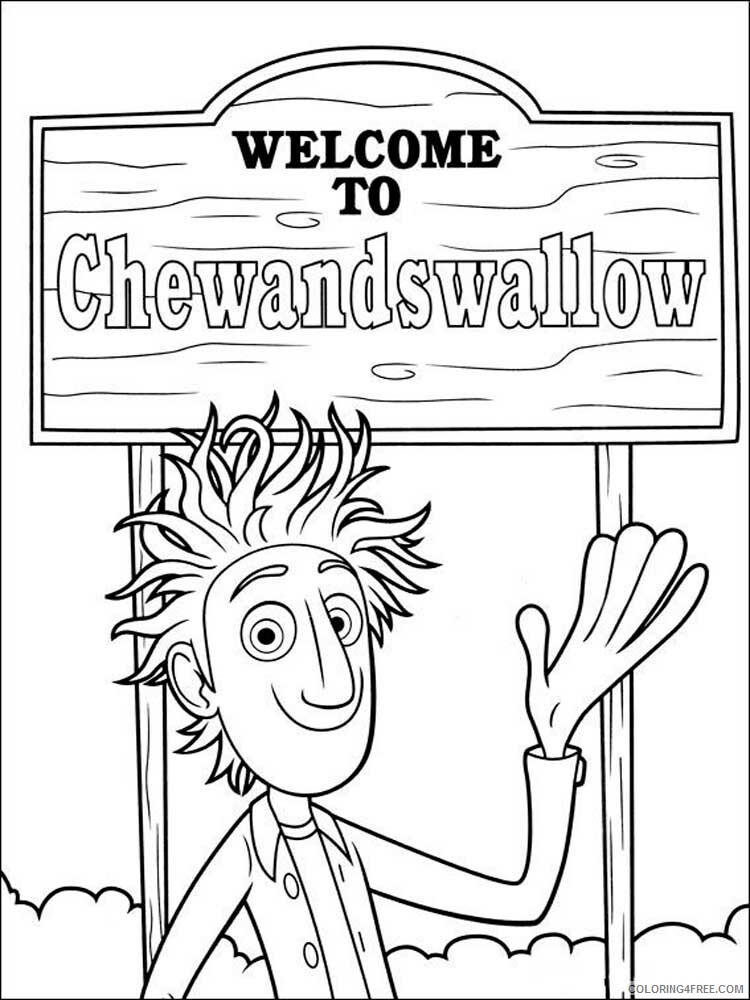 Cloudy with a Chance of Meatballs Coloring Pages TV Film Printable 2020 02248 Coloring4free