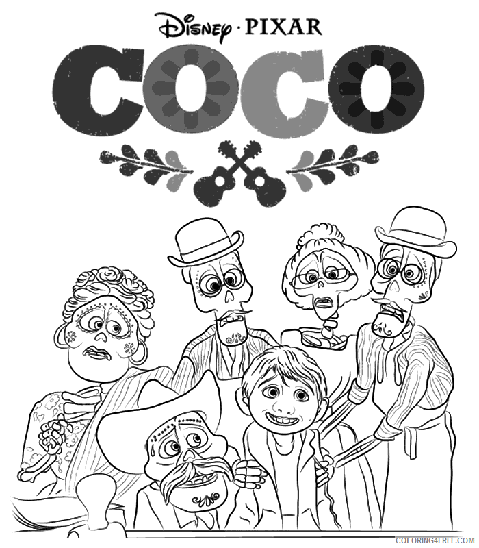 Coco Coloring Pages TV Film Coco Printable 2020 02261 Coloring4free
