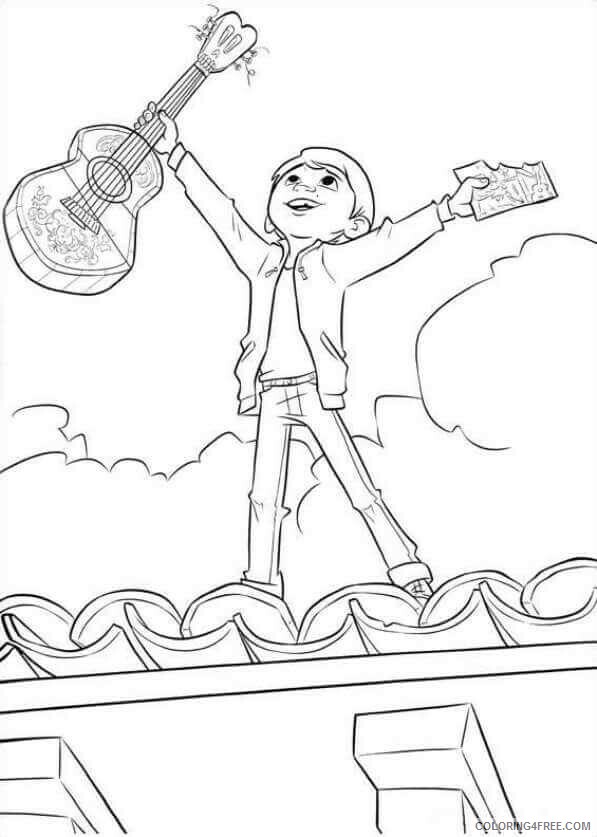 Coco Coloring Pages Tv Film Print Coco Printable 2020 02290 Coloring4free Coloring4free Com