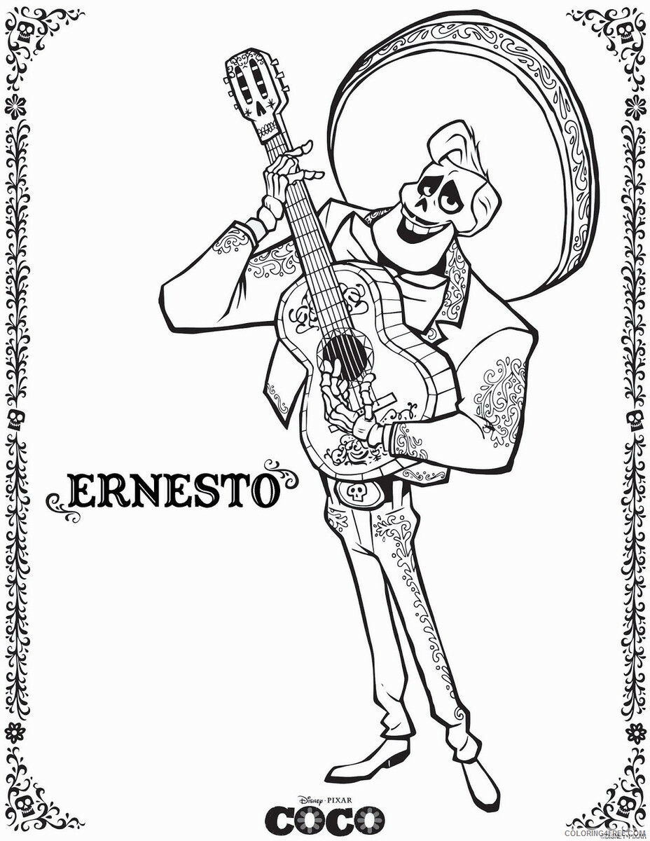 Coco Coloring Pages TV Film coco 1 Printable 2020 02254 Coloring4free