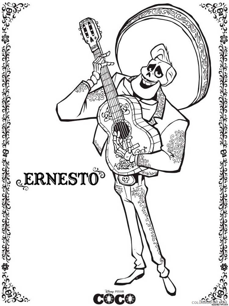 Coco Coloring Pages TV Film coco 10 Printable 2020 02263 Coloring4free