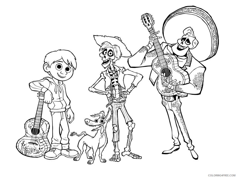 Coco Coloring Pages TV Film coco 14 Printable 2020 02267 Coloring4free