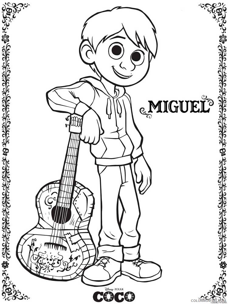 Coco Coloring Pages TV Film coco 7 Printable 2020 02272 Coloring4free