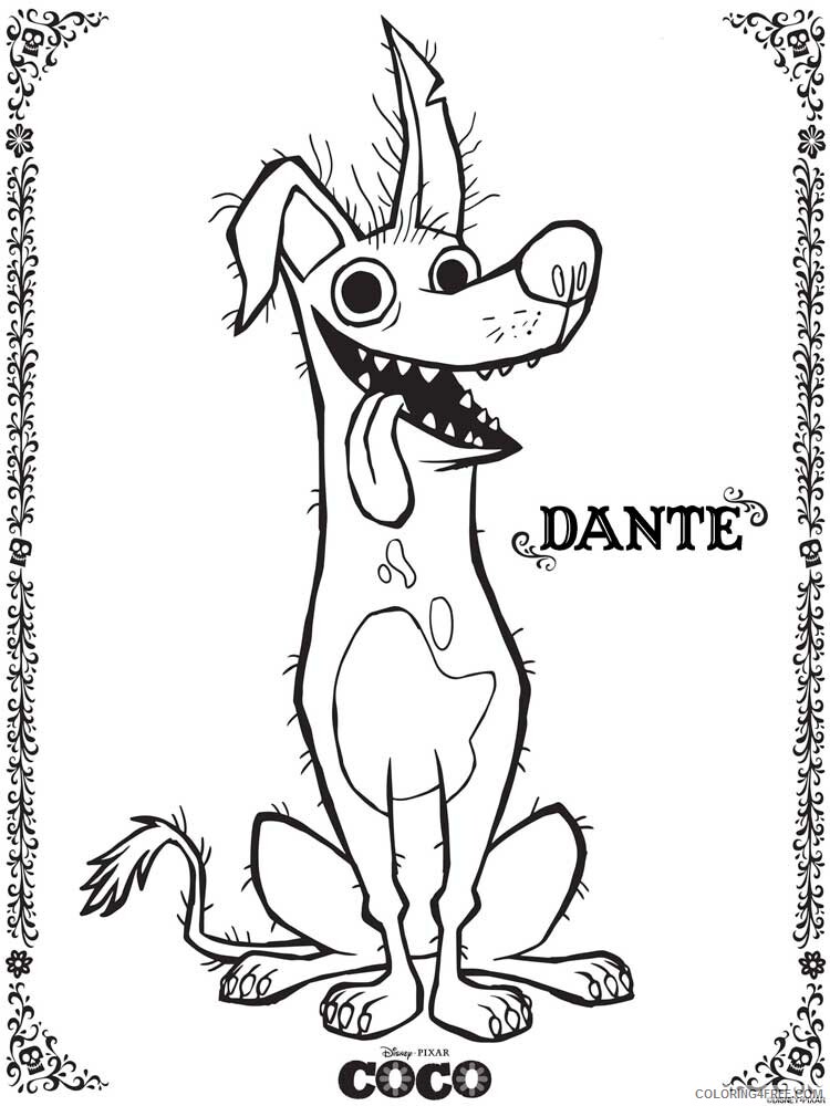 Coco Coloring Pages TV Film coco 8 Printable 2020 02273 Coloring4free