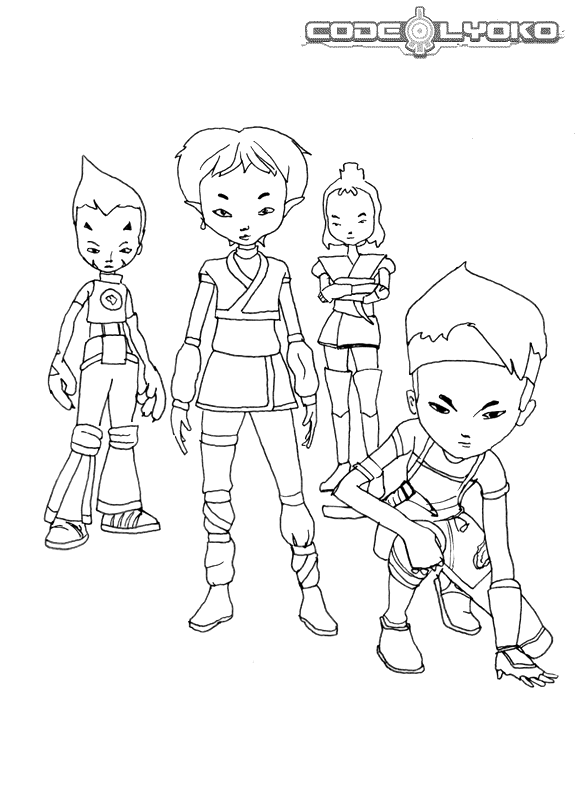 Code Lyoko Coloring Pages TV Film code lyoko iTao4 Printable 2020 02296 Coloring4free