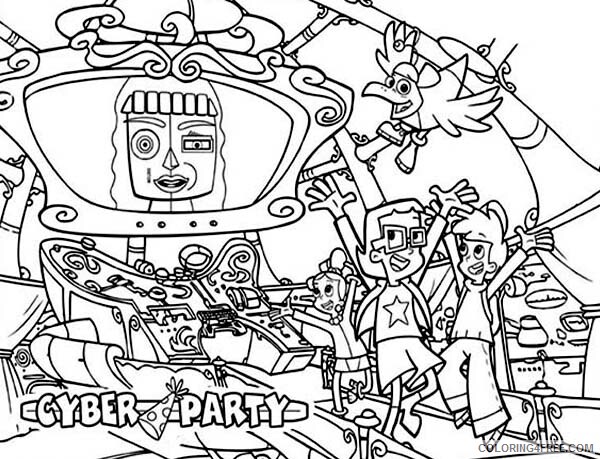 Cyberchase Coloring Pages TV Film Cyber Party at Cyberchase Printable 2020 02319 Coloring4free