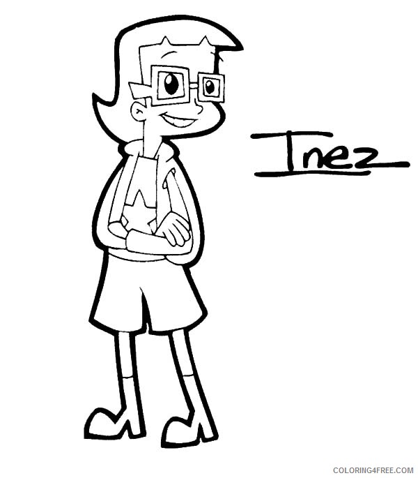 Cyberchase Coloring Pages TV Film Cyberchase Character Inez Printable 2020 02315 Coloring4free
