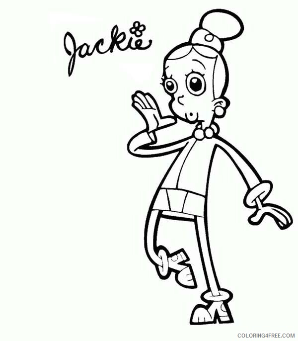 Cyberchase Coloring Pages TV Film Cyberchase Character Jackie Printable 2020 02316 Coloring4free