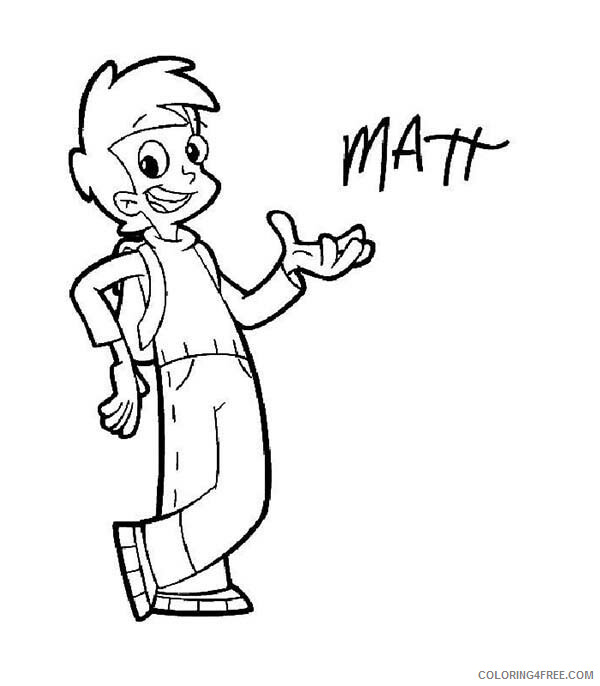 Cyberchase Coloring Pages TV Film Cyberchase Character Matt Printable 2020 02317 Coloring4free