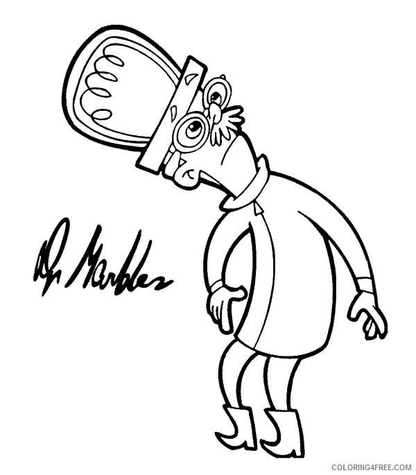 Cyberchase Coloring Pages TV Film Dr Marbles is Confuse Printable 2020 02321 Coloring4free