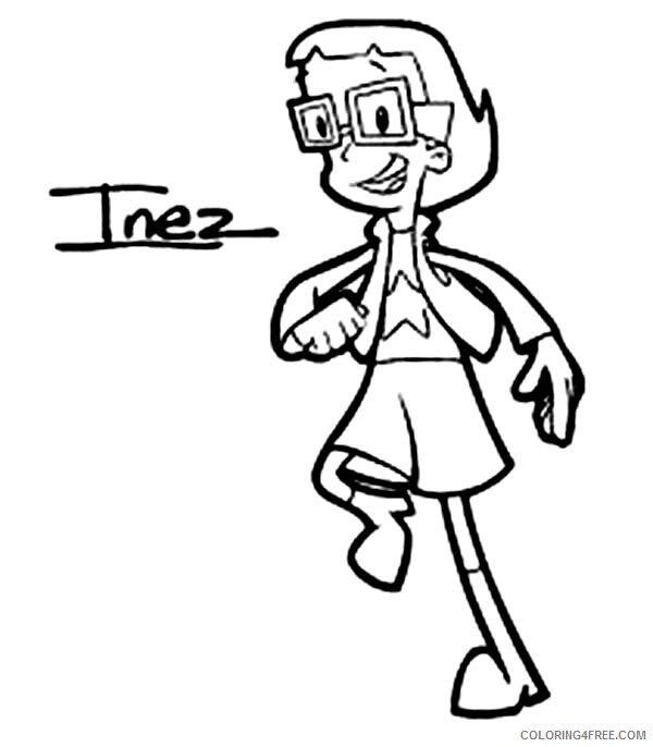 Cyberchase Coloring Pages TV Film Inez Feeling Excited Printable 2020 02323 Coloring4free