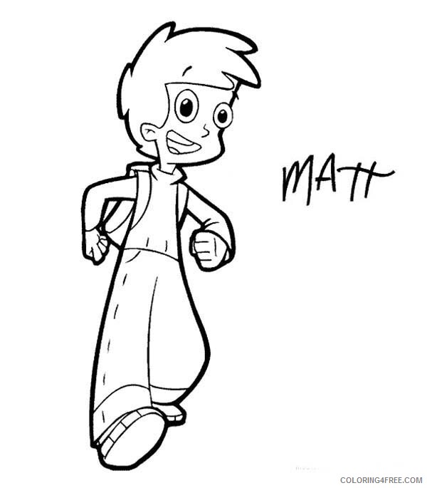 Cyberchase Coloring Pages TV Film Matt is Going to School 2020 02327 Coloring4free