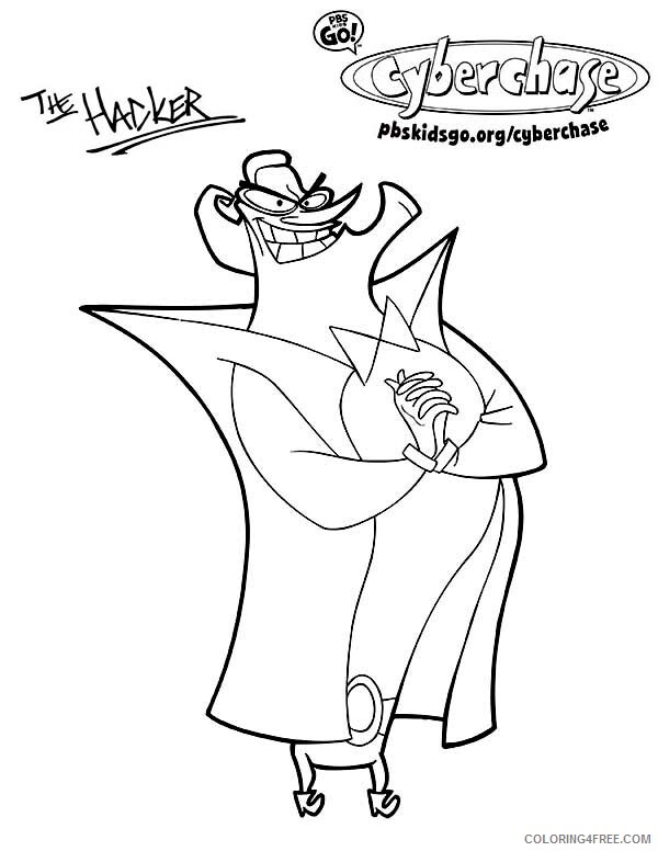 Cyberchase Coloring Pages TV Film The Hacker Evil Plan Printable 2020 02328 Coloring4free