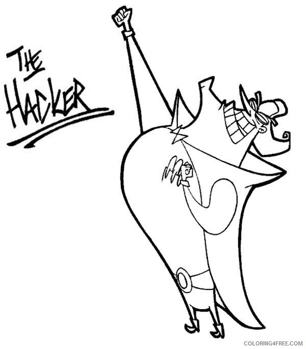 Cyberchase Coloring Pages TV Film The Hacker Trying to Fly Printable 2020 02330 Coloring4free